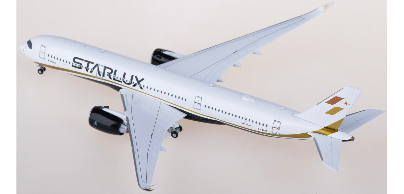 1:400 JC Wings EW4359008 Starlux Airlines Airbus A350-900 B-58502 Aircraft Model+Free Tractor