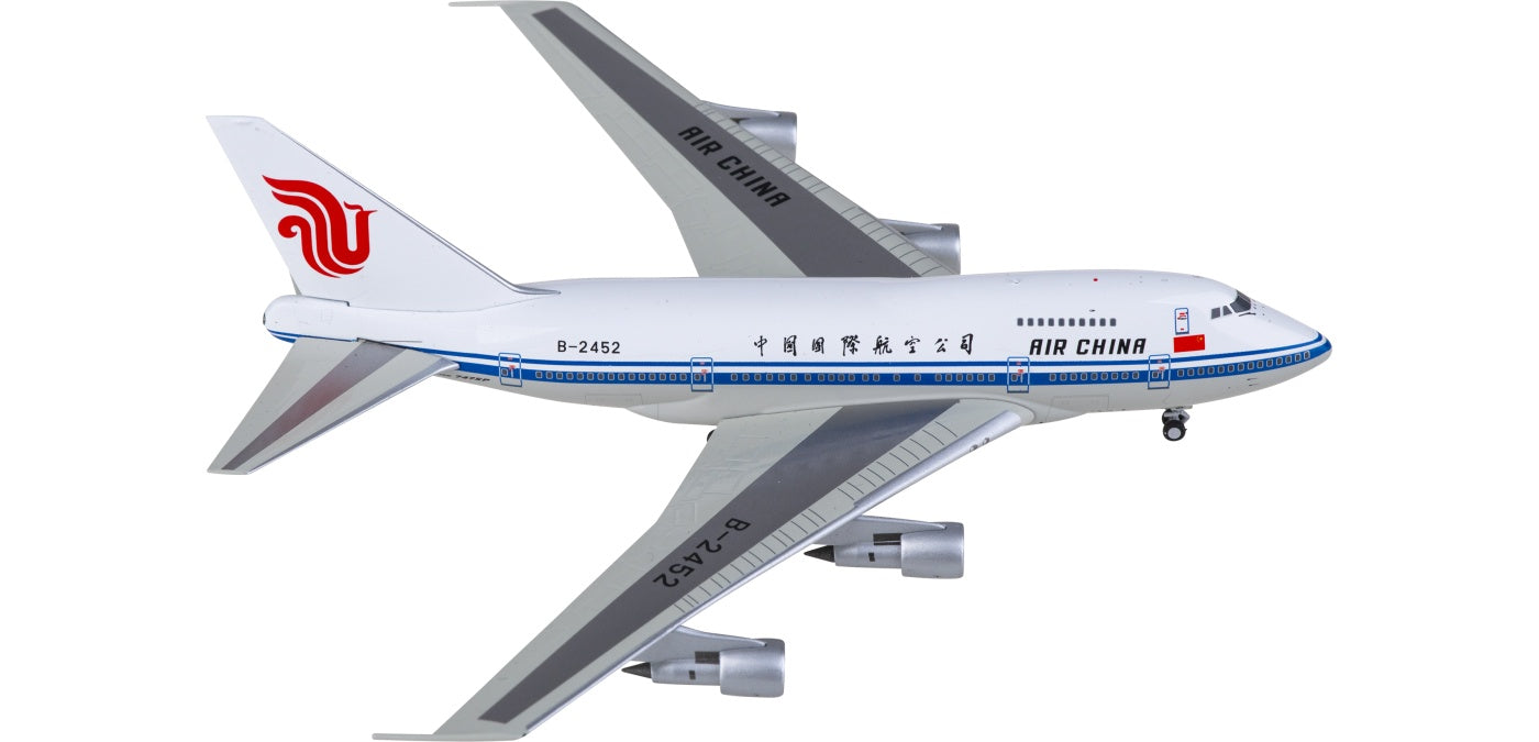 1:400 NG Models NG07031 Air China Boeing 747SP B-2452 Aircraft Model+Free Tractor
