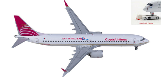 1:400 JC Wings LH4374 Copa Airlines Boeing 737 MAX 9 HP-9926CMP Aircraft Model+Free Tractor