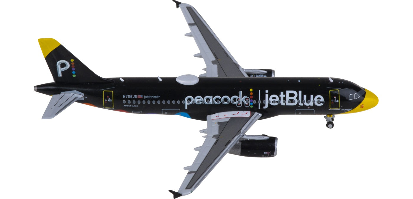 1:400 JC Wings XX40195 JetBlue Airbus A320 N706JB Aircraft Model+Free Tractor