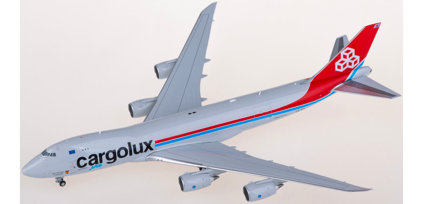 1:400 JC Wings XX40155 Cargolux Cargo Boeing 747-8F LX-VCI Aircraft Model+Free Tractor