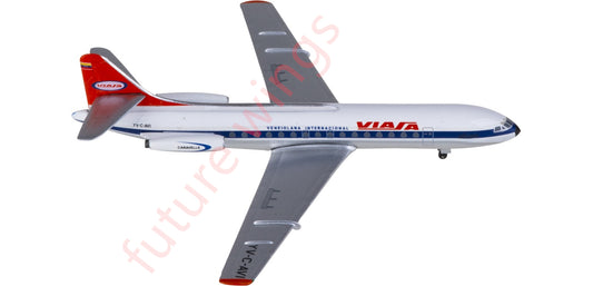 1:400 AeroClassics AC411340 Viasa Sud Aviation SE 210 YV-C-AVI Aircraft Model+Free Tractor