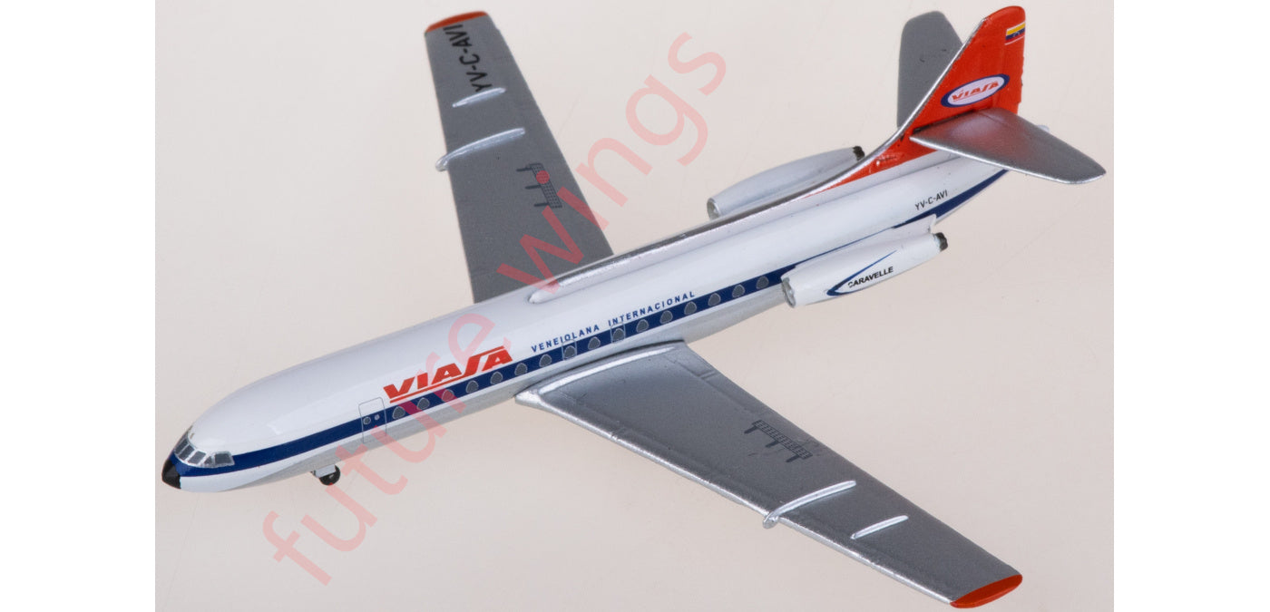 1:400 AeroClassics AC411340 Viasa Sud Aviation SE 210 YV-C-AVI Aircraft Model+Free Tractor