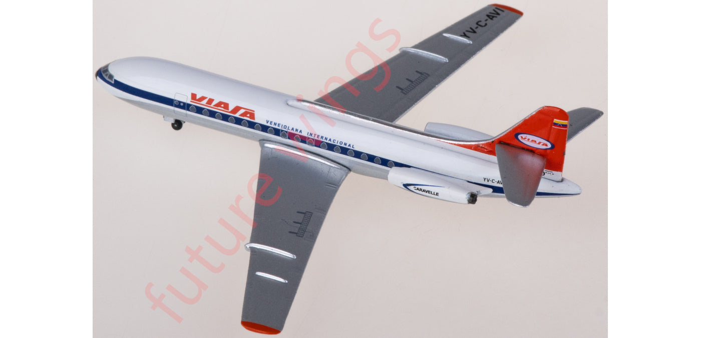 1:400 AeroClassics AC411340 Viasa Sud Aviation SE 210 YV-C-AVI Aircraft Model+Free Tractor