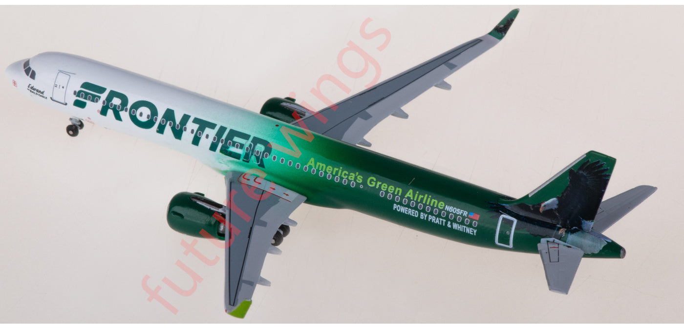 1:400 AeroClassics AC411270 Frontier Airlines Airbus A321neo N605FR Aircraft Model+Free Tractor