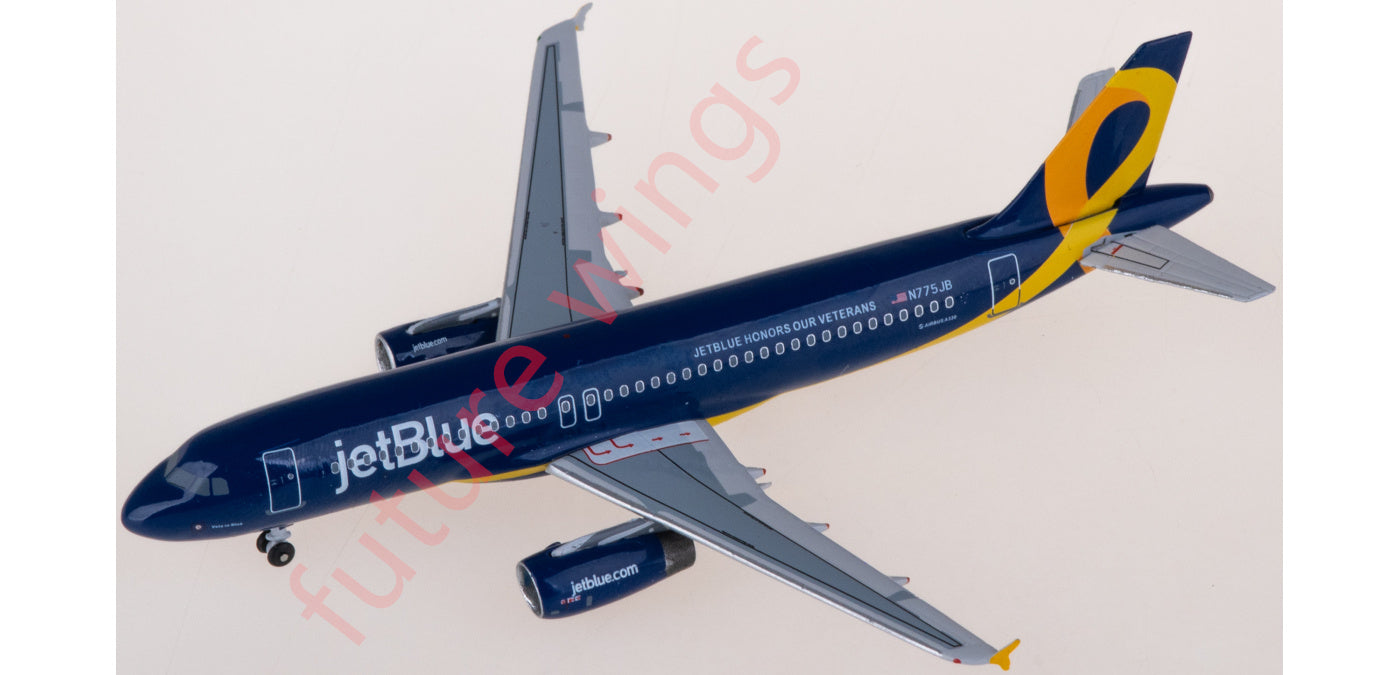 1:400 AeroClassics AC411267 JetBlue Airbus A320 N775JB Aircraft Model+Free Tractor