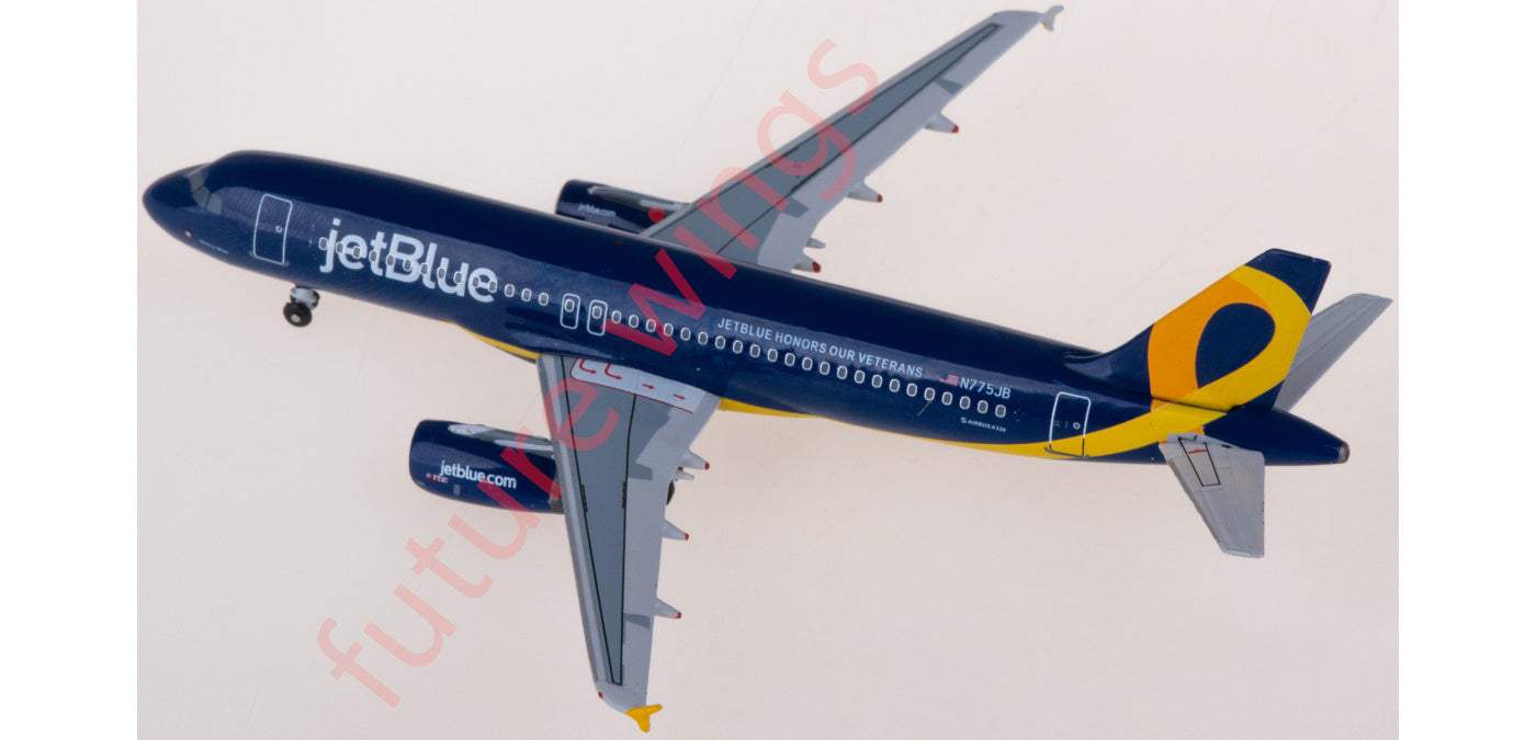 1:400 AeroClassics AC411267 JetBlue Airbus A320 N775JB Aircraft Model+Free Tractor