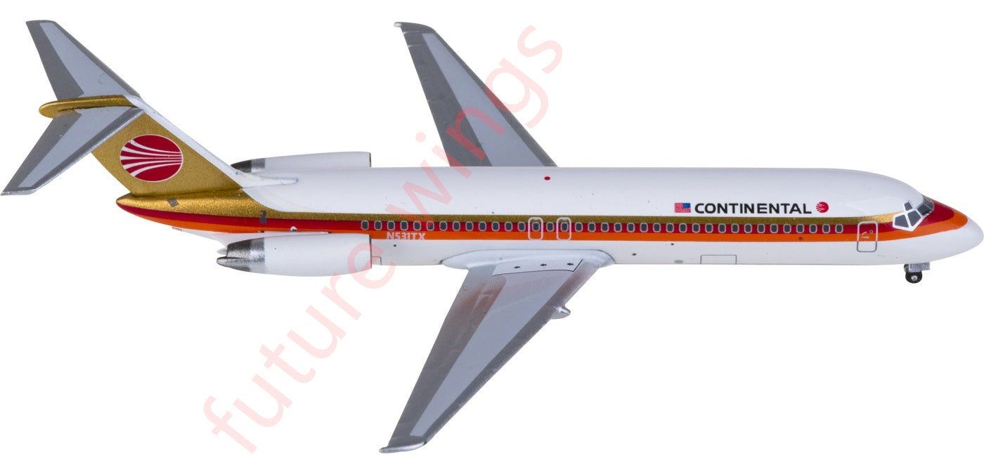 1:400 AeroClassics AC411323 Continental Airlines McDonnell Douglas DC-9-32 N531TX Aircraft Model+Free Tractor