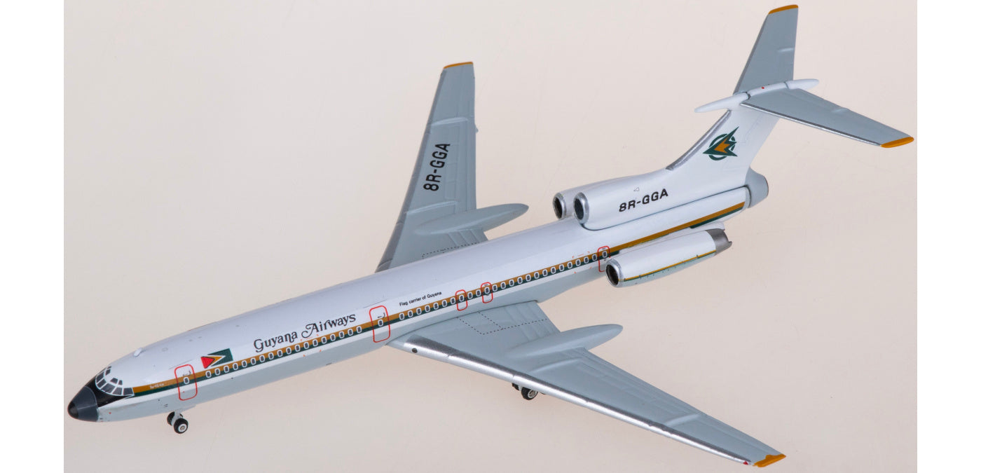 1:400 Phoenix PH11905 Guyana Airways Tupolev TU-154M 8R-GGA Aircraft Model+Free Tractor