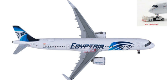 1:400 Phoenix PH11881 EgyptAir Airbus A321neo SU-GFS Aircraft Model+Free Tractor