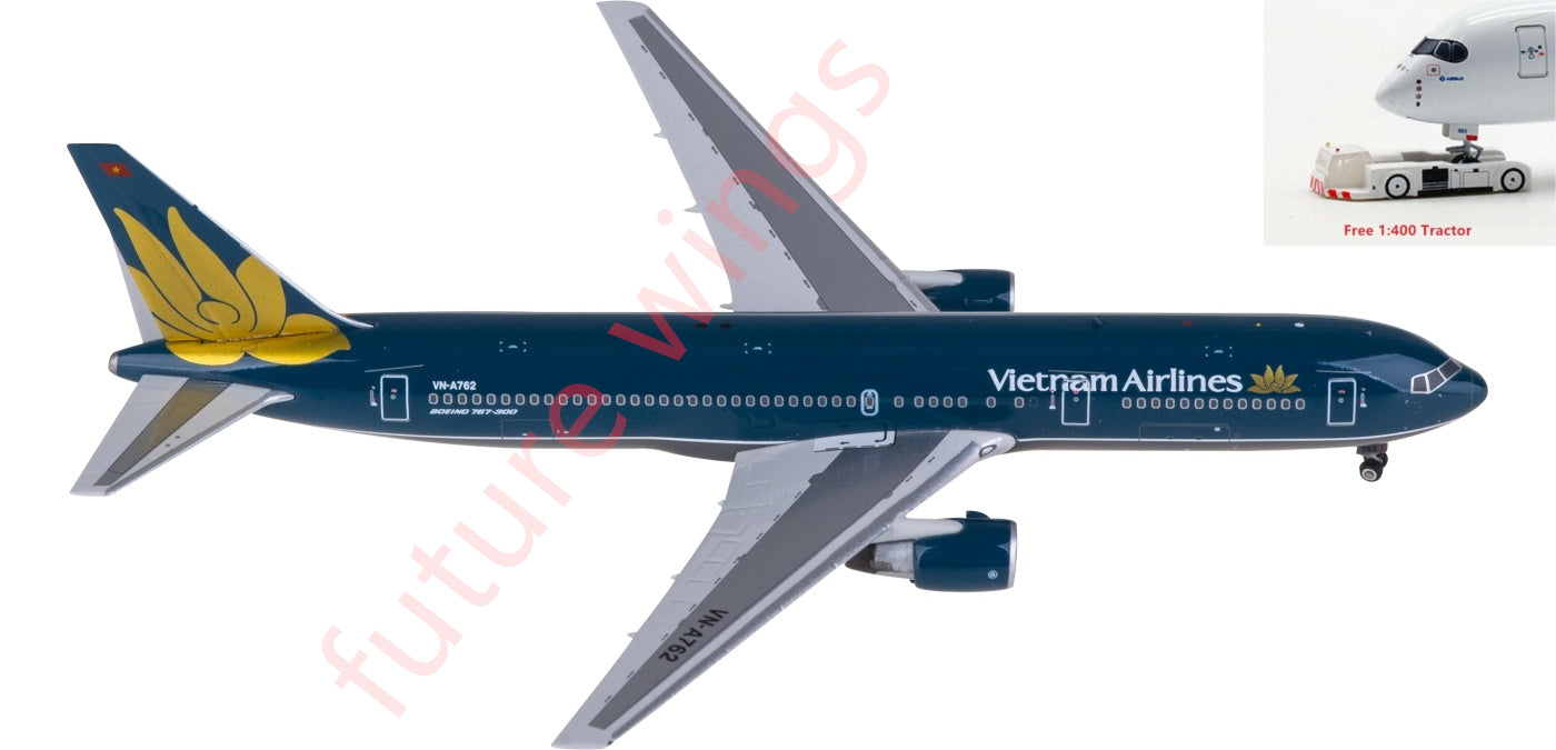 1:400 Phoenix PH11899 Vietnam Airlines Boeing 767-300ER VN-A762 Aircraft Model+Free Tractor