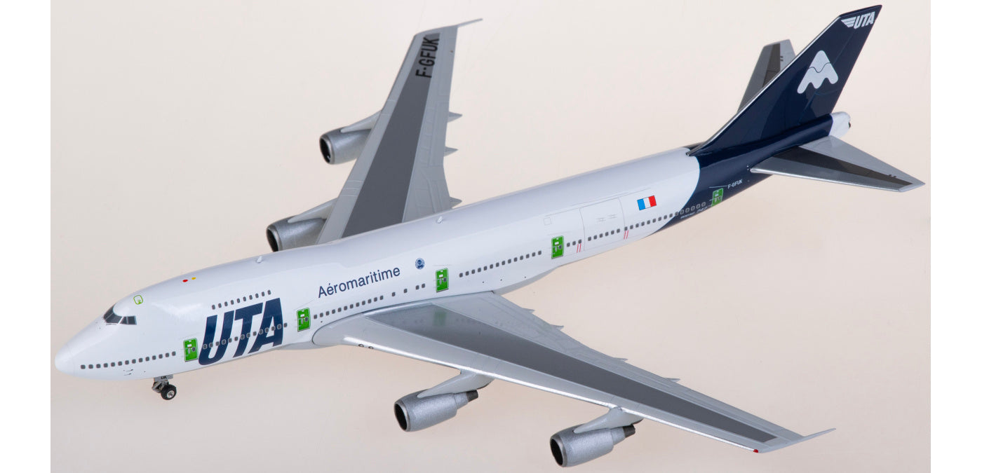 1:400 Phoenix PH11897 UTA Boeing 747-200 F-GFUK Aircraft Model+Free Tractor