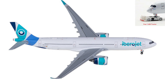 1:400 JC Wings LH4305 Iberojet Airbus A330-900neo CS-TKH Aircraft Model+Free Tractor