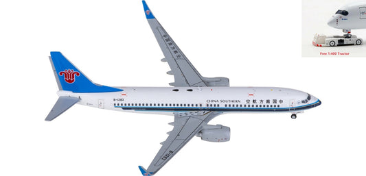 1:400 JC Wings XX4054 China Southern Boeing 737-800 B-1283 Aircraft Model+Free Tractor