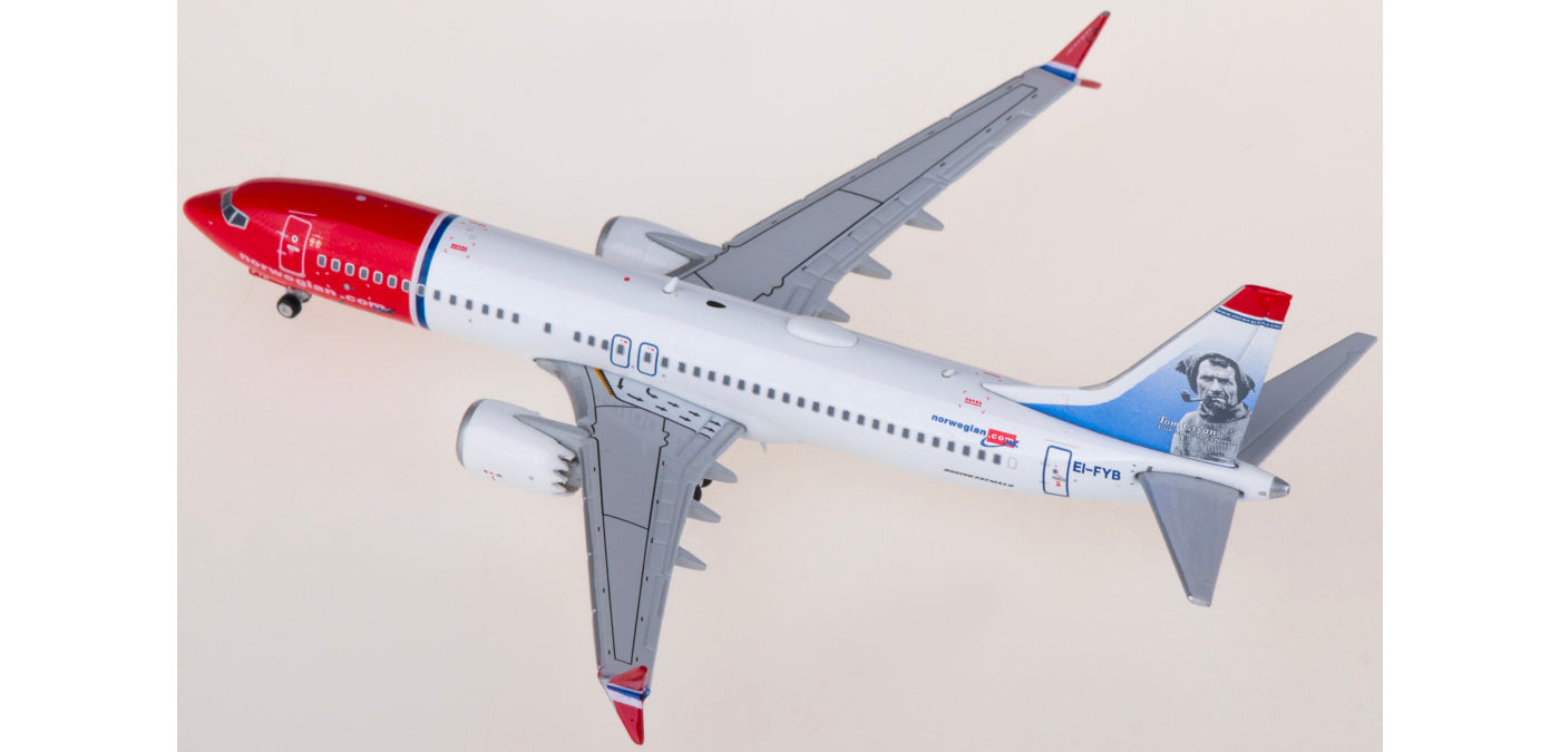 1:400 JC Wings XX4152 Norwegian Air Shuttle Boeing 737 MAX 8 EI-FYB Tom Crean Aircraft Model+Free Tractor