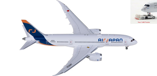 1:400 JC Wings SA4042A Air Japan Boeing 787-8 Dreamliner JA803A "Flaps Down" Aircraft Model+Free Tractor