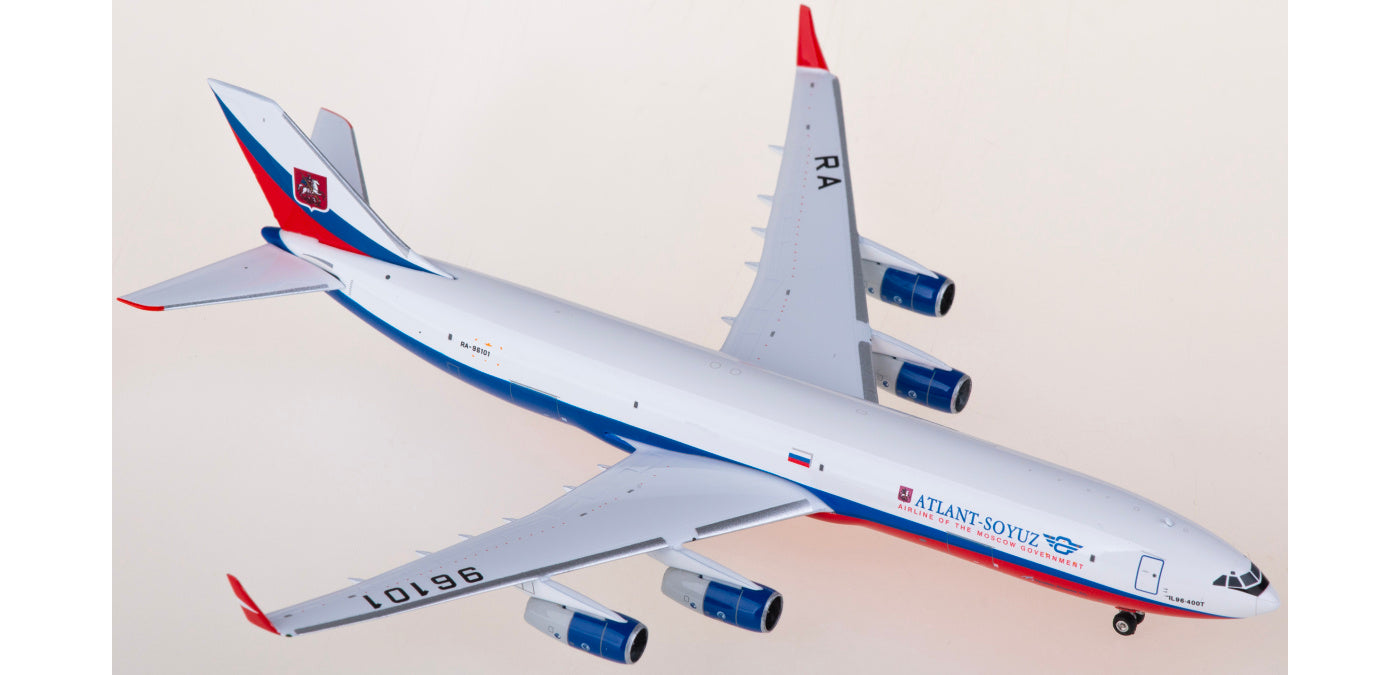 1:400 Phoenix PH11901 Atlant-Soyuz Airlines Ilyushin IL-96-400T RA-96101 Aircraft Model+Free Tractor