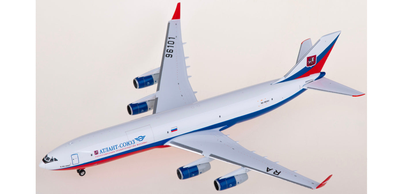 1:400 Phoenix PH11901 Atlant-Soyuz Airlines Ilyushin IL-96-400T RA-96101 Aircraft Model+Free Tractor