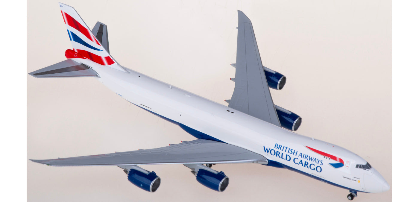 1:400 JC Wings EW4748015 British Airways Cargo Boeing 747-8F G-GSSF Aircraft Model+Free Tractor