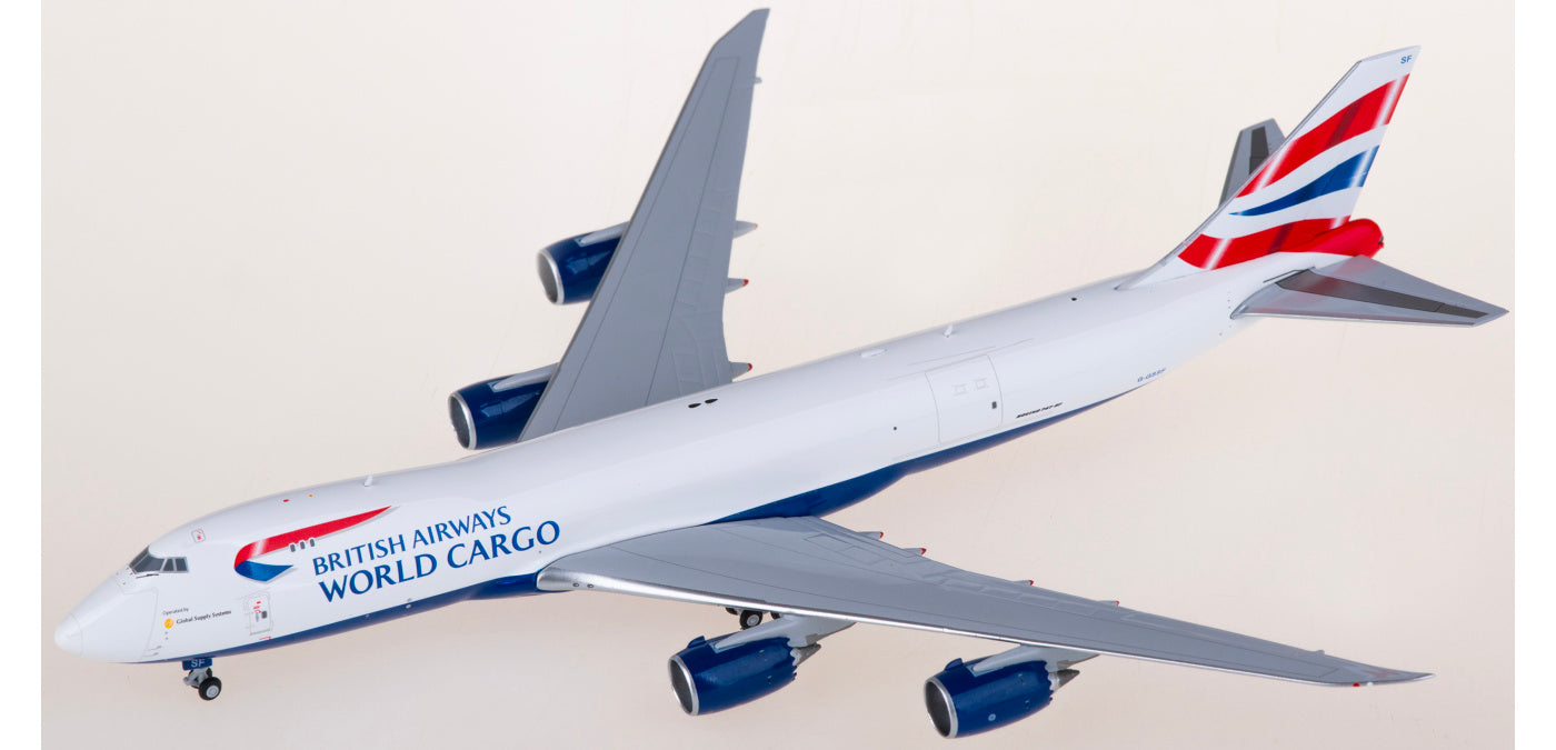 1:400 JC Wings EW4748015 British Airways Cargo Boeing 747-8F G-GSSF Aircraft Model+Free Tractor