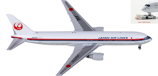 1:400 Phoenix PH04586 Japan Airlines Boeing 767-300ER JA8268 Aircraft Model+Free Tractor