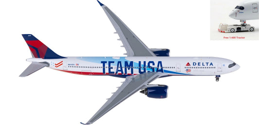 1:400 Phoenix PH04589 Delta Air Lines Airbus A330-900neo N411DX Aircraft Model+Free Tractor