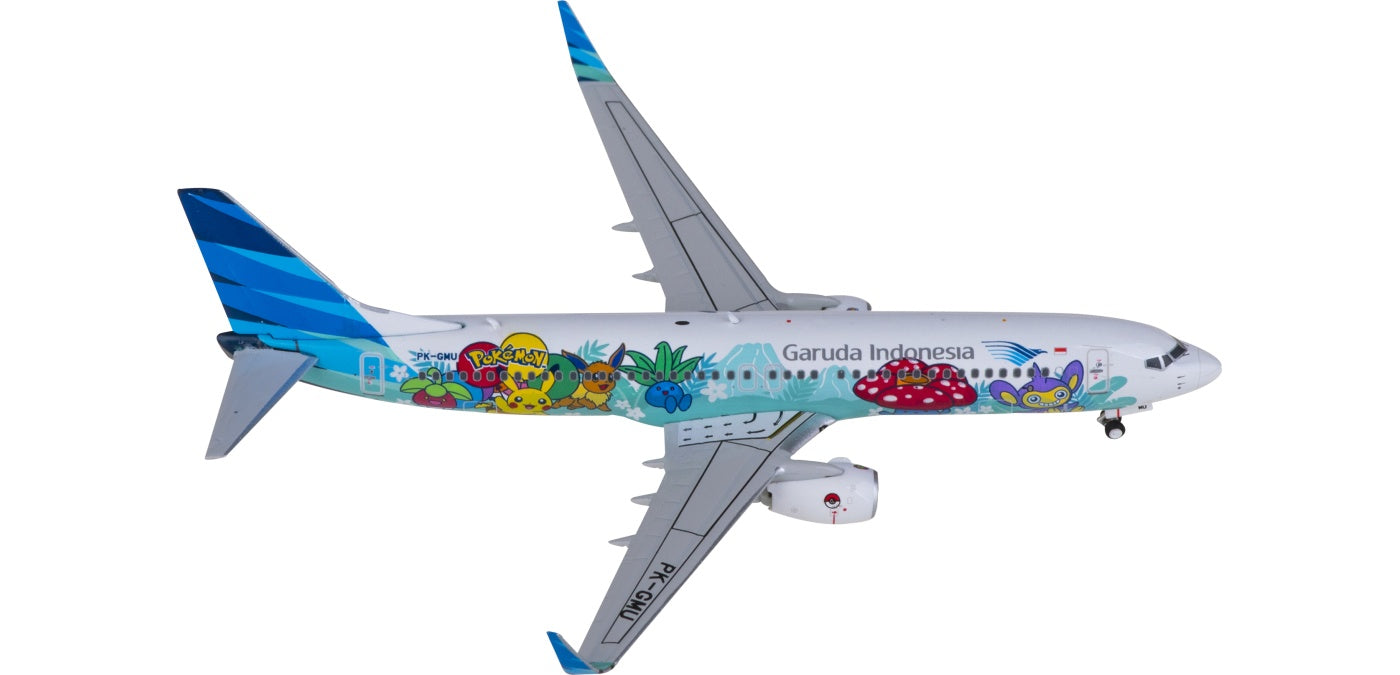 1:400 Phoenix PH04581 Garuda Indonesia Boeing 737-800 PK-GMU "POKEMON"Aircraft Model+Free Tractor