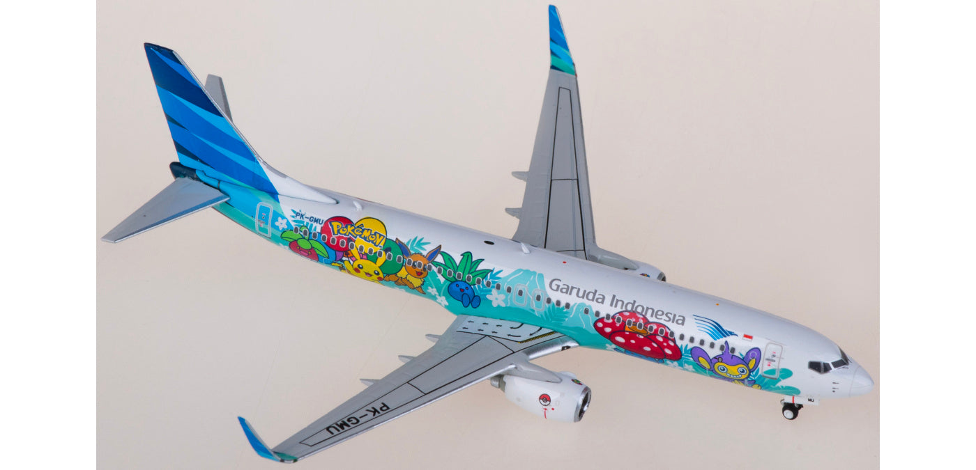 1:400 Phoenix PH04581 Garuda Indonesia Boeing 737-800 PK-GMU "POKEMON"Aircraft Model+Free Tractor