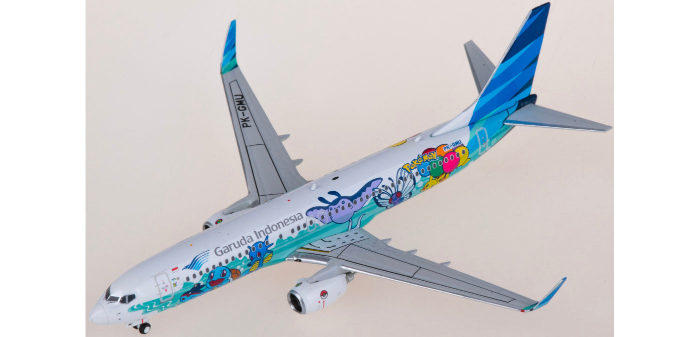 1:400 Phoenix PH04581 Garuda Indonesia Boeing 737-800 PK-GMU "POKEMON"Aircraft Model+Free Tractor