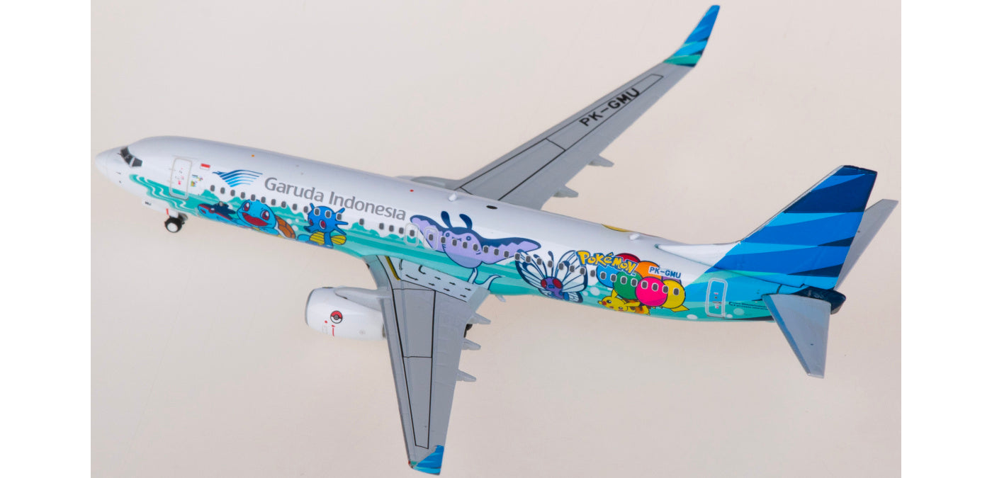 1:400 Phoenix PH04581 Garuda Indonesia Boeing 737-800 PK-GMU "POKEMON"Aircraft Model+Free Tractor