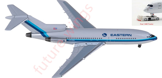 1:400 AeroClassics AC411318 Eastern Airlines Boeing 727-100 N8140N Aircraft Model+Free Tractor