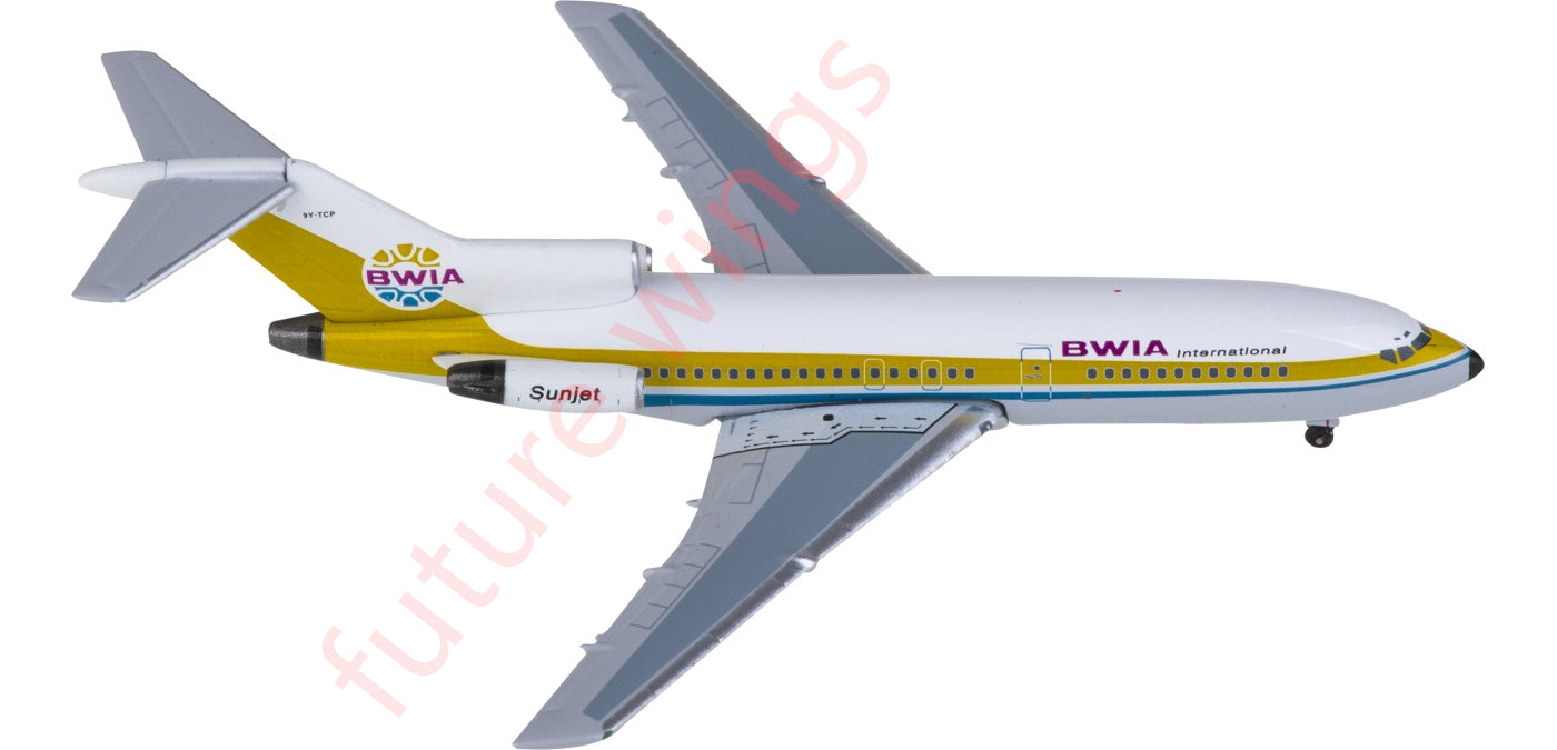 1:400 AeroClassics AC411261 BWIA West Indies Airways Boeing 727-100 9Y-TCP Aircraft Model+Free Tractor