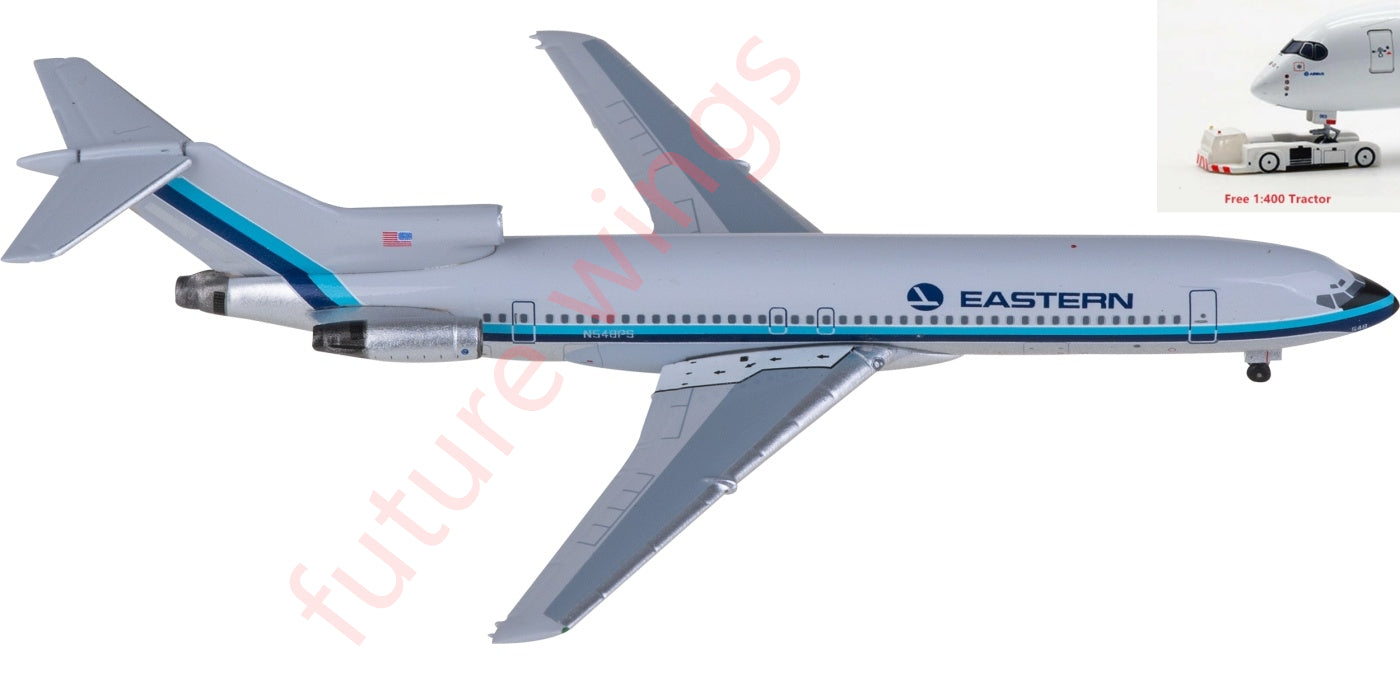 1:400 AeroClassics AC411320 Eastern Airlines Boeing 727-100 N548PS Aircraft Model+Free Tractor