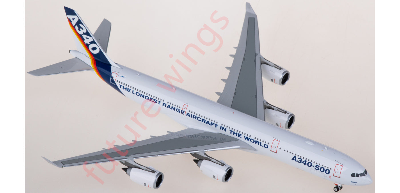 1:400 Phoenix PH11915 Airbus A340-500 F-WWTE Aircraft Model+Free Tractor