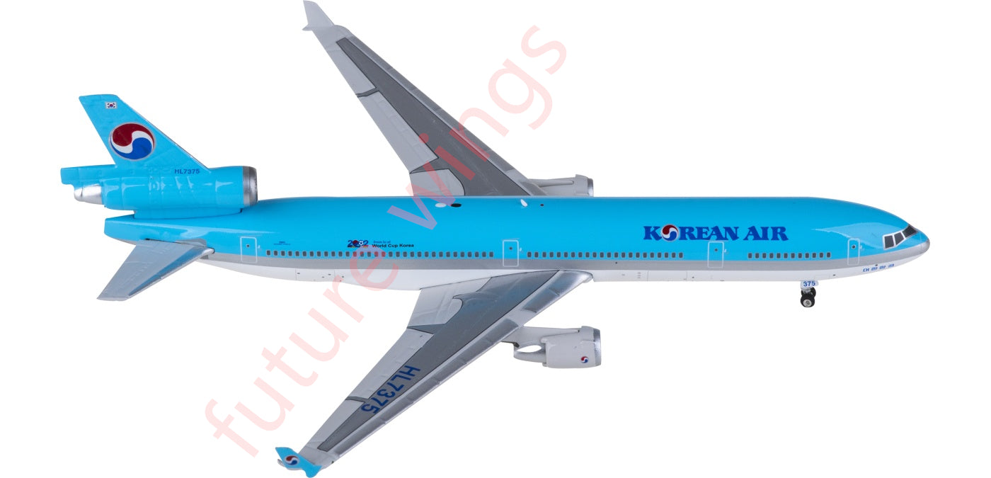 1:400 Phoenix PH04592 Korean Air McDonnell Douglas MD-11 HL7375 Aircraft Model+Free Tractor