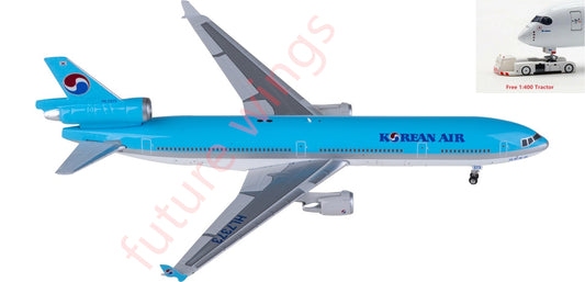 1:400 Phoenix PH04591 Korean Air McDonnell Douglas MD-11 HL7373 Aircraft Model+Free Tractor