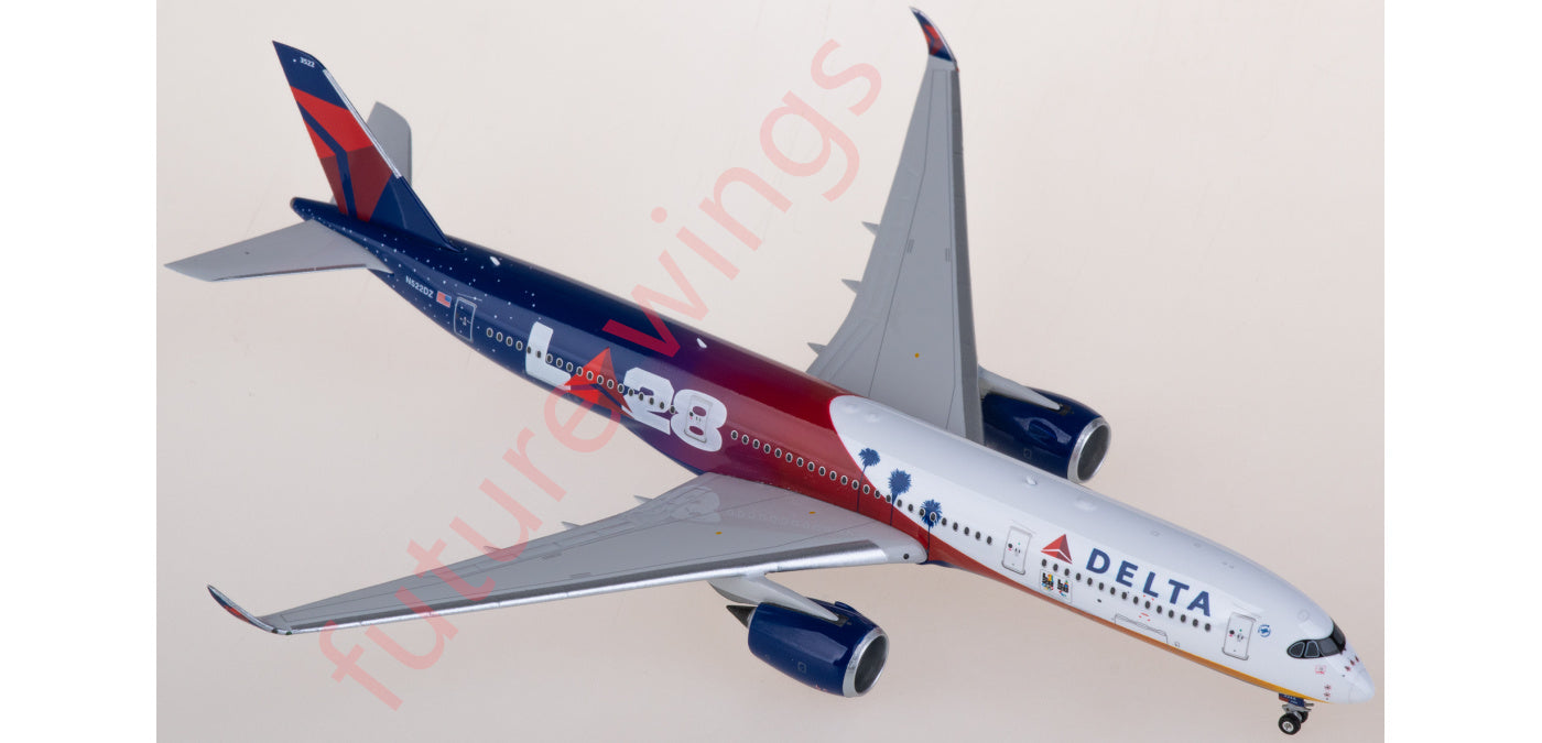 1:400 Phoenix PH04587 Delta Airlines Airbus A350-900 N522DZ Aircraft Model+Free Tractor