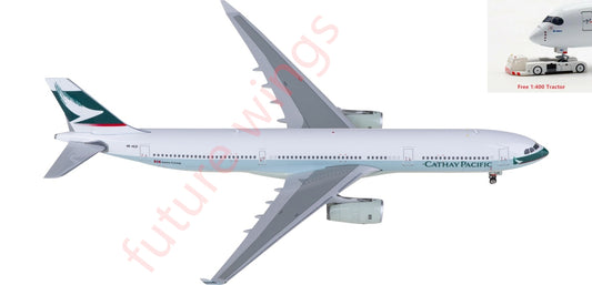 1:400 Phoenix PH04595 Cathay Pacific Airbus A330-300 VR-HLD Aircraft Model+Free Tractor