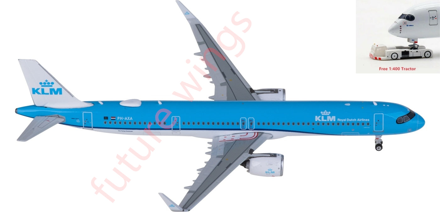 1:400 Phoenix PH11917 KLM Airbus A321neo PH-AXA Aircraft Model+Free Tractor