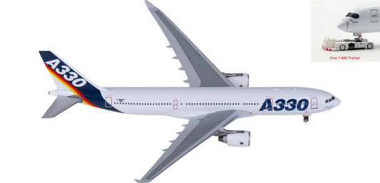 1:400 Phoenix PH11918 Airbus A330-200 F-WWKJ Aircraft Model+Free Tractor