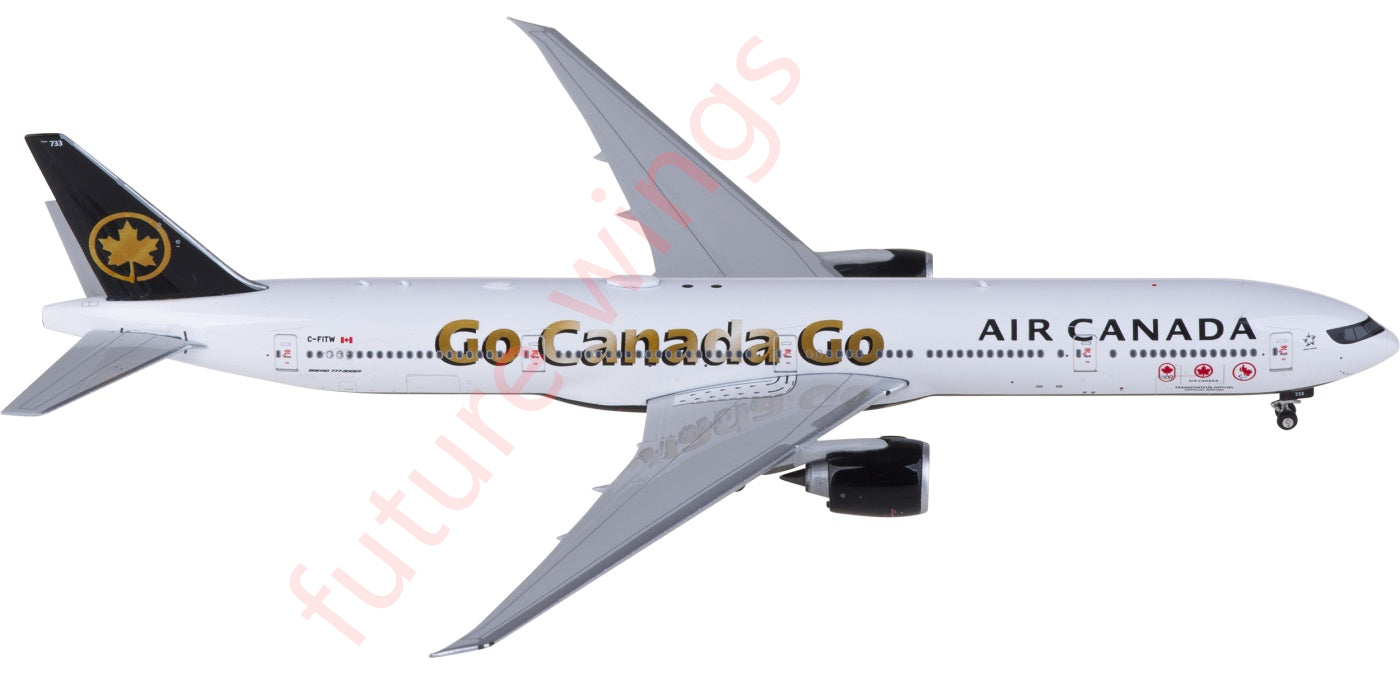 1:400 Phoenix PH04601 Air Canada Boeing 777-300ER C-FITW Aircraft Model+Free Tractor