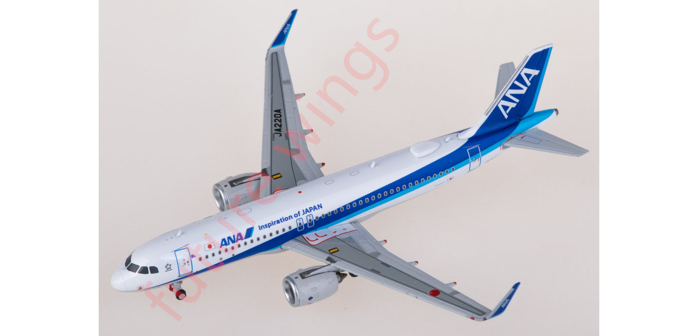 1:400 Phoenix PH04598 ANA Airbus A320neo JA220A Aircraft Model+Free Tractor