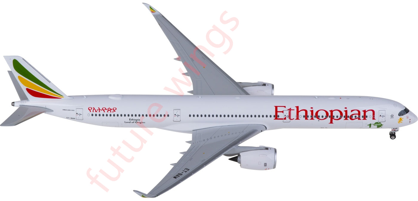 1:400 Phoenix Ethiopian Airlines Airbus A350-1000 ET-BAW Aircraft Model+Free Tractor