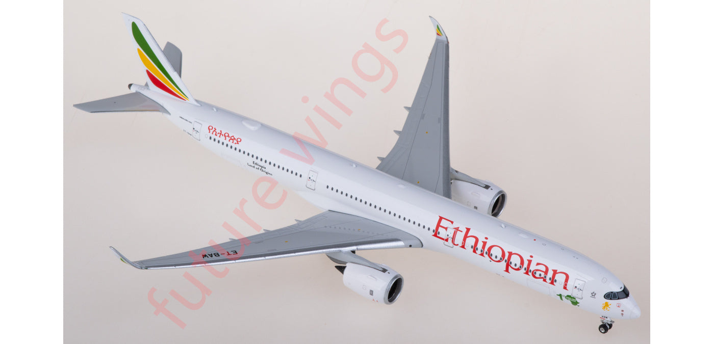 1:400 Phoenix Ethiopian Airlines Airbus A350-1000 ET-BAW Aircraft Model+Free Tractor