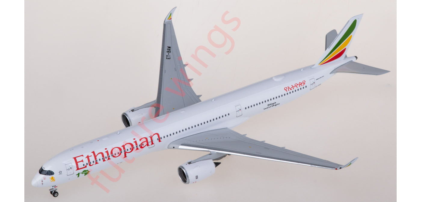 1:400 Phoenix Ethiopian Airlines Airbus A350-1000 ET-BAW Aircraft Model+Free Tractor