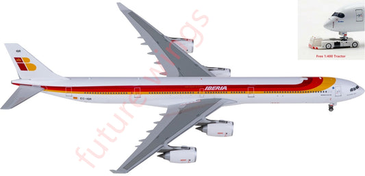 1:400 Phoenix PH11919 Iberia Airbus A340-600 EC-IQR Aircraft Model+Free Tractor