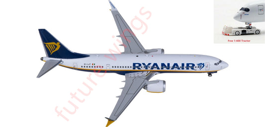 1:400 Phoenix PH11938 Ryanair Boeing 737 MAX 8 EI-IJT Aircraft Model+Free Tractor