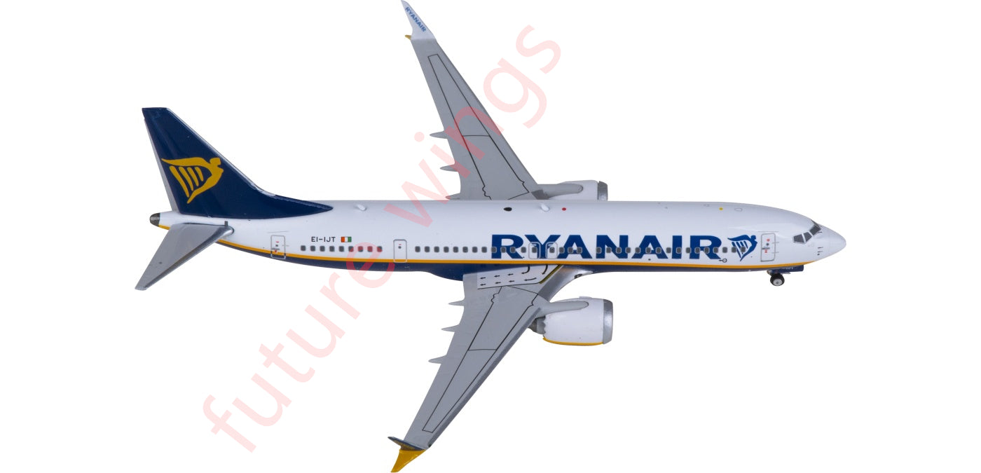 1:400 Phoenix PH11938 Ryanair Boeing 737 MAX 8 EI-IJT Aircraft Model+Free Tractor