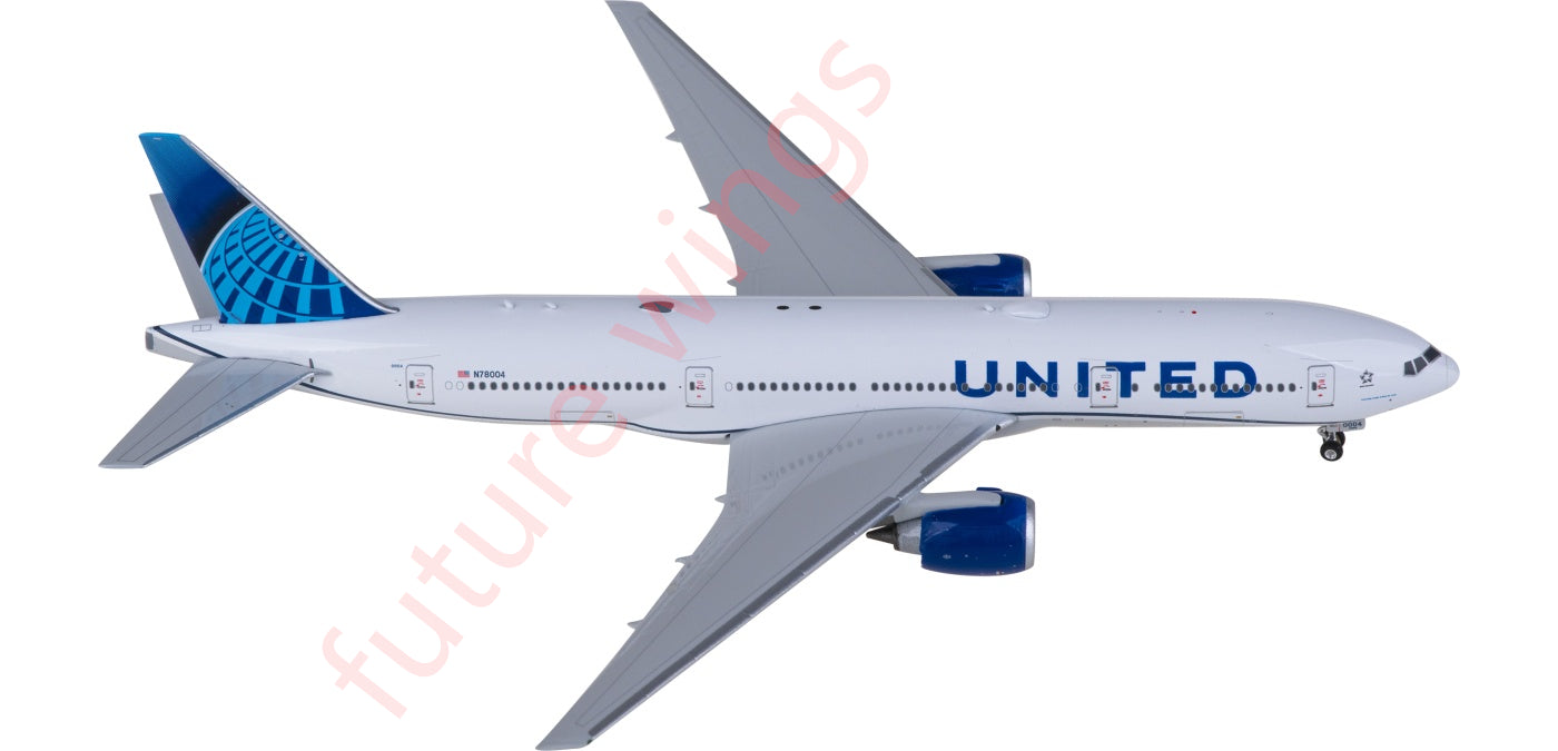 1:400 Phoenix PH04607 United Airlines Boeing 777-200ER N78004 Aircraft Model+Free Tractor