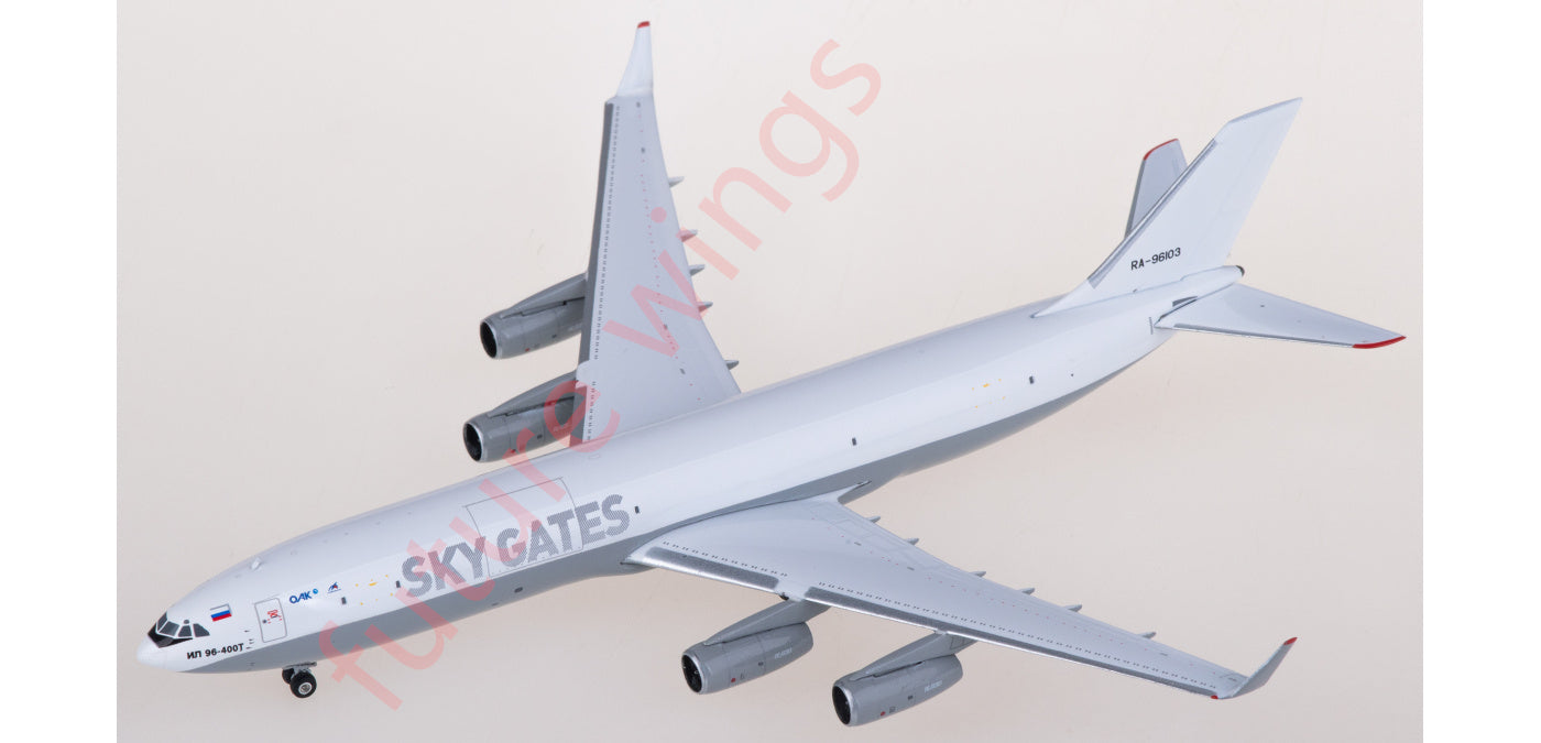 1:400 Phoenix PH11936 Sky Gates Ilyushin IL-96-400T RA-96103 Aircraft Model+Free Tractor